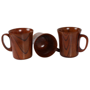 Mug en bois artisanal indien écologique - Design personnalisable avec logo, style classique pour la maison, meilleur cadeau, décoration de table, multi-usages - Product Image 3