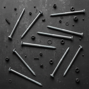 สกรูงานหนัก PDC สำหรับงานไม้ - เกลียวหยาบ หัวแบน เกรด 4 เคลือบออกไซด์สีดำ เกลียวบางส่วน เหล็กกล้าคาร์บอน รุ่น 2 - Product Image 3