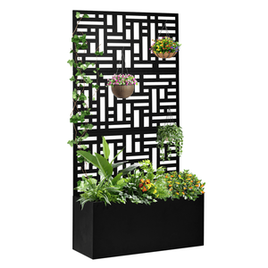 Fioriera da Giardino in Metallo con Traliccio, Altezza 70 Pollici, Modello 96402386, Categoria Prodotto 14765806 Cli Garden Box - Product Image 6