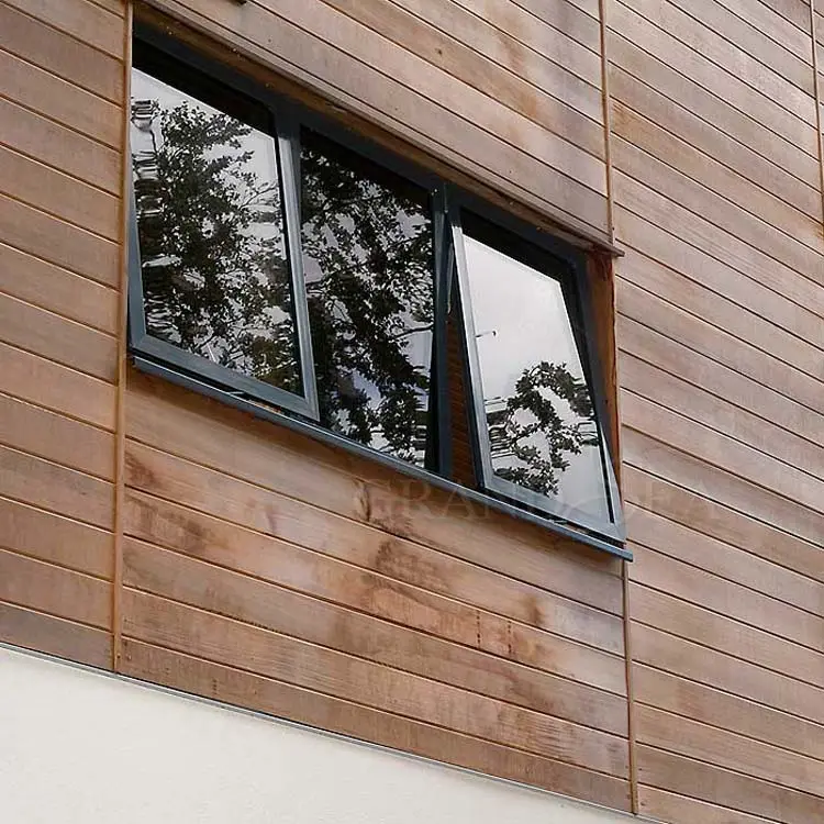 L'usine de Foshan produit une fenêtre à manivelle en aluminium à double vitrage manuelle à panneau multiple insonorisée de haute qualité pour la maison