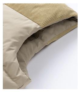Chaleco de Invierno Personalizado para Hombre, de Lona con Parches, Cuello Alto, Cierre de Cremallera, Sin Mangas, Acolchado, Impermeable, Cálido y Cómodo - Product Image 3