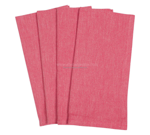 Serviette de cuisine en coton fait main bleu classique 100% lin forme carrée douce durable et élégante pour les repas décontractés et formels de l'Inde - Product Image 4