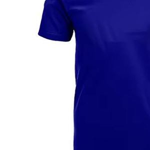 T-shirts bleus à manches courtes avec col rond, coupe classique, t-shirts décontractés en jersey - Product Image 3