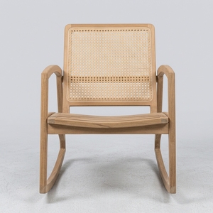 Fauteuil à bascule d'appoint en bois de teck certifié SVLK de qualité A, non fini, directement de l'usine OEM, mobilier d'intérieur - Product Image 3