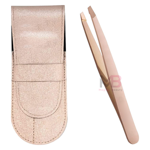 Pinzas de Cejas de Lujo Personalizadas, Herramienta de Cuidado de Belleza, Instrumento de Depilación de Precisión, Acero Inoxidable - Product Image 1
