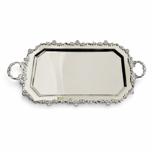 Plateau rectangulaire en métal bleu pour chocolats avec accent oiseau doré, accessoires personnalisables pour chocolats, tailles et couleurs sur mesure disponibles ici - Product Image 3