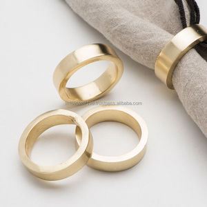 Elegant decorative <b>rustic</b> metal napkin ring for <b>farmhouse</b> <b>dining</b> <b>table</b> settings during family gatherings special celebrations - Product Image 5