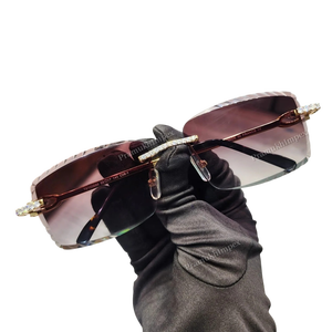 VVS Moissanite Anti-Reflective Unisex Fashion Sunglasses Latest Branded New Trendy Customized Iced Glasses <b>Box</b> <b>Mirror</b> Luxury - Product Image 1