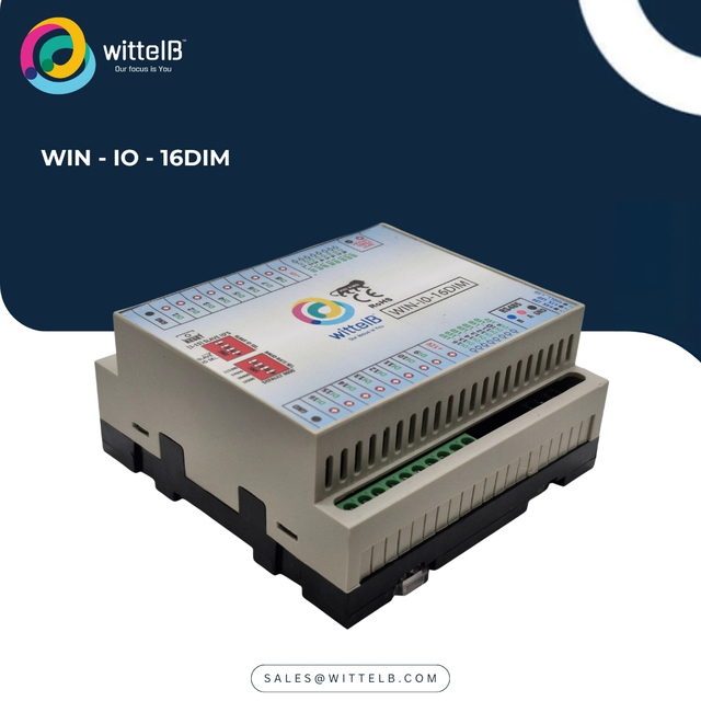 Modbus TCP Ethernet IO Module 16 Digital Inputs | Industrial PLC Remote I/O Controller | Factory Automation System