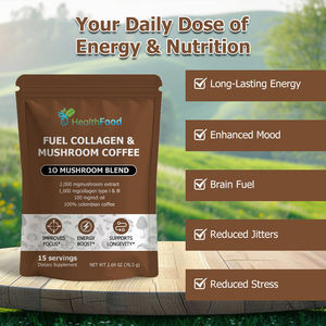 High Quality Fuel Collagen Mushroom Coffee Herbal Supplements with Carbohydrate Electrolyte Powder - Product Image 3