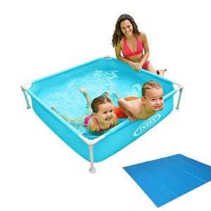 <span class=keywords><strong>Piscine</strong></span> de jardin multifonctionnelle <span class=keywords><strong>INTEX</strong></span> en PVC de qualité supérieure, alimentée à l'énergie solaire, étanche, durable, pour enfants, installation rapide et facile - Product Image 1