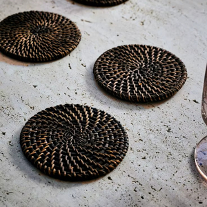 High Quality Design Rattan Coaster Jute Coaster Rope Coaster Place Mats Woven Rattan Coaster Mats At very low factory Price - Product Image 1