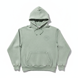 Sweat-shirt à capuche vert clair surdimensionné pour homme, coupe classique, en molleton de coton, avec poche avant, vêtement décontracté pour l'automne - Product Image 1