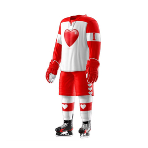 Maillot de hockey sur glace personnalisé avec le nom de l'équipe, uniforme sportif pour équipe, 100% polyester, respirant, confortable, séchage rapide, taille plus - Product Image 2