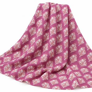 Tela de Voile de Algodón Peinado 60S60S Ligera, Estampada a Mano, con Diseño de Hojas de Follaje Amarillo y Azul, de Pinksa Fashion, 90 - Product Image 4