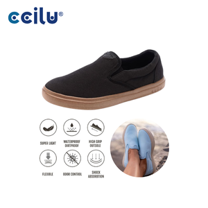 Zapatos planos de lona transpirables y antideslizantes para mujer - Product Image 1