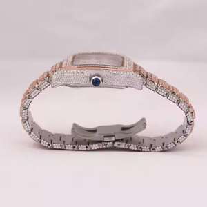 Best Selling VVS Moissanite Diamond <b>Watch</b> Fully <b>Iced</b> <b>Out</b> Stainless Steel Quartz Movement Mossanite <b>watch</b> From india manufacturer - Product Image 4