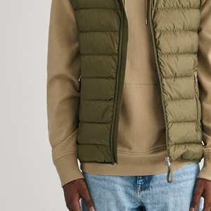 Chaleco Acolchado Sin Mangas para Hombre, Chaleco de Invierno Transpirable, Informal, de Alta Calidad, con Cuello Alto, de Algodón - Product Image 2