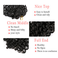 Vente en gros de tresses au crochet Passion Twist de 18 pouces, cheveux synthétiques bouclés effet vague d'eau, double trame, résistants à la chaleur