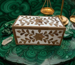 Ensemble brûleur de Bakhoor artisanal avec incrustation de coquillages, respectueux de l'environnement, avec plateau, porte-encens Madkhan, boîte aromatique - Product Image 6