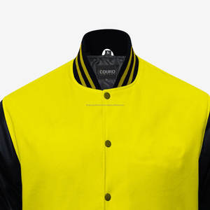 Veste universitaire de haute qualité hommes et femmes Chenille broderie manches en cuir personnalisé Baseball Letterman Varsity Jacke - Product Image 3