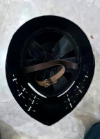 Casque de Templier Médiéval avec Croix en Laiton, en Acier Doux, Finition Polie, pour Reconstitutions Historiques et Cosplay