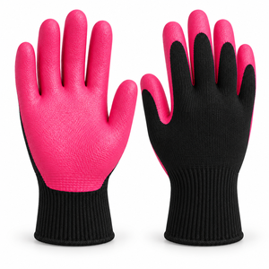 Gants de travail enduits de latex – Couverture durable de la paume, doublure respirante, adhérence fiable, poignet tricoté flexible de 10 mil d'épaisseur sans silicone - Product Image 2