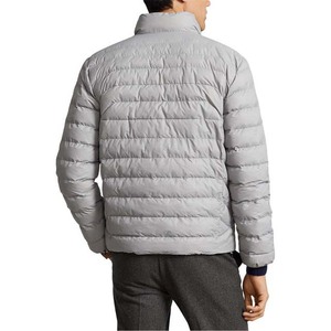 Custom 2025 Outdoor Unisex <b>Winter</b> Puffer Jacket Hooded Stand Collar Waterproof Canvas Patchwork Front <b>Quilted</b> Padding Clothing - Product Image 2