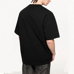 เสื้อยืดผู้ชายไซส์ใหญ่ คุณภาพสูง ผ้าฝ้าย 100% สตรีทแวร์ คอเต่าแบบสั่งทำ ผ้าหนา ทรงโอเวอร์ไซส์ หลวม สบาย - Product Image 5