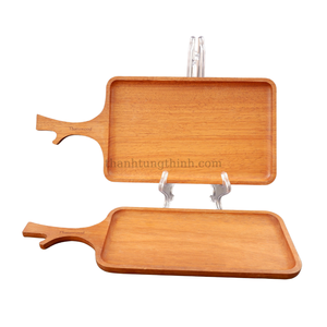 Plateau en bois Thanh Tung Thinh, finition mate, design minimaliste, durable, poli à la main, fabriqué au Vietnam - Product Image 6