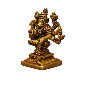 Figura de Amán de Varahi en Latón Chapado en Oro, Estatua Religiosa Pulida, Adorno Decorativo para el Hogar - Product Image 4