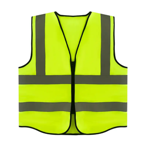 Gilet de sécurité réfléchissant en polyester multi-poches personnalisé - Imperméable, LED clignotante, ANSI Classe 1, EN ISO 20471 Classe 2, haute visibilité - Product Image 2