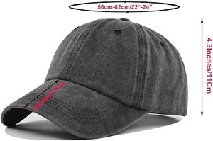Gorra de Béisbol Unisex de Algodón, 6 Paneles, Ajustable, Color Sólido, Estilo Casual para Adultos, Acabado Lavado, para las Cuatro Estaciones - Product Image 5