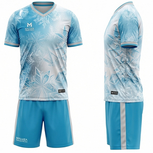 Ensemble de maillots et shorts d'entraînement pour équipes de football professionnelles, uniforme sportif respirant, MALUZA Industries - Product Image 5