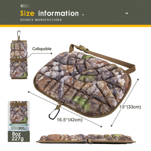 Coussin lombaire portable camouflage réglable pour chaise de camping, pêche, chasse tactique - Product Image 4