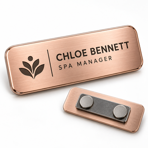 Placas de Identificación para Empleados, Insignias Personalizadas de Metal con Logotipo Corporativo, Proveedor Mayorista OEM - Product Image 2