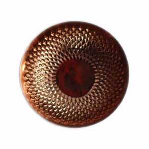 Hammered Copper Color Aluminum Eco-Friendly Durable <b>Large</b> Round Metal Salad Fruit Soup Dinner <b>Serving</b> <b>Bowl</b> for Party Table - Product Image 3
