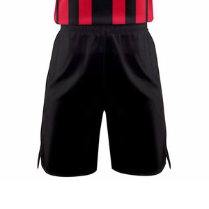 <b>Men</b> Red <b>Black</b> Striped Sleeveless Soccer Jersey Set Quick Dry Polyester Athletic Wear All Seasons Adult Size - Product Image 6