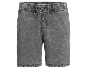Pantalones Cortos de Hombre Estilo Urbano con Estampado Acid Wash, Ajuste Holgado, Algodón Premium, Cintura Elástica, Diseño Gráfico - Product Image 1