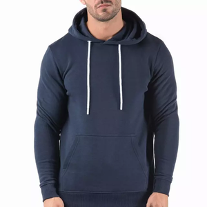 Sudadera con Capucha Deportiva de Forro Polar para Hombre, Corte Regular, Color Sólido, Impresión de Logotipo Frontal Personalizado en 3D, Ropa Deportiva de Invierno al por Mayor - Product Image 1
