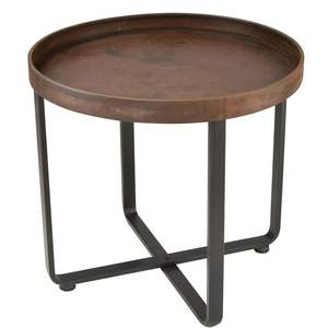 โต๊ะข้างเหล็กหน้าไม้สุดหรู เหมาะสำหรับบ้านสไตล์โมเดิร์น มาพร้อมพื้นผิวเรียบเนียนและโครงเหล็กแข็งแรงทนทาน - Product Image 2