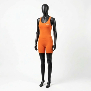 Ropa Deportiva al por Mayor para Mujer, Mono Deportivo para Gimnasio, Transpirable, de Secado Rápido, Sin Costuras, 100% Poliéster, Hasta la Rodilla - Product Image 6