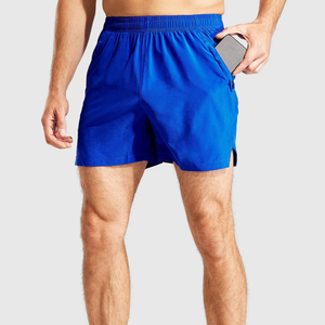 Pantalones Cortos Deportivos para Hombre, Cintura Elástica, Estilo Casual, Diseño Liso con Bolsillos, Teñido Uniforme, Diseño Digital para Entrenamiento y Running, Personalizable OEM - Product Image 1