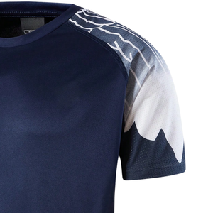 T-shirt de sport imprimé pour homme, manches courtes, col raglan, respirant, séchage rapide, 220 grammes, entraînement, course à pied, gym, fitness, vêtements de sport - Product Image 3