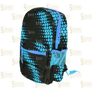 SCIVIC SPORTS Fashion Dot Pattern <b>Backpack</b> <b>Waterproof</b> Unisex Daily Use 20-35L Softback with Zipper Closure - Product Image 2