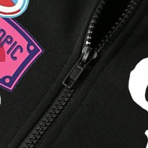 Sweat à capuche zippé en coton épais personnalisé OEM pour homme, imprimé délavé à l'acide, style hiver, grande taille, col à capuche anti-rétrécissement - Product Image 5