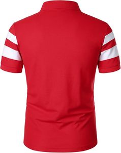 เสื้อโปโลแขนสั้นผู้ชาย แฟชั่นลำลองฤดูร้อน เสื้อยืดผ้าฝ้ายผสม ระบายอากาศดี เหมาะสำหรับเล่นกอล์ฟ - Product Image 3