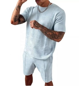 Nouvelle arrivée vente chaude costume de sport à la mode été hommes costumes court 2021 survêtement - Product Image 1