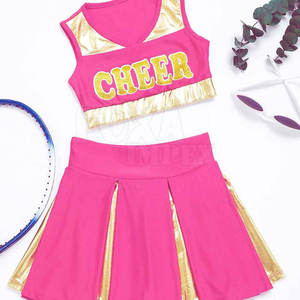 Uniforme de pom-pom girl à la mode Uniforme de pom-pom girl fabriqué au Pakistan - Product Image 3