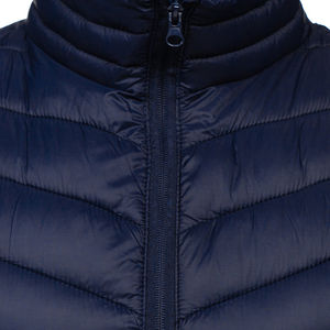Gilet matelassé sans manches en laine décontracté, personnalisé, de haute qualité, sur mesure, avec col mandarin et fermeture éclair, en polyester, vente en gros - Product Image 3